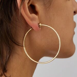 Jenny Bird ICON Elegant Gold Hoop Earrings medium size